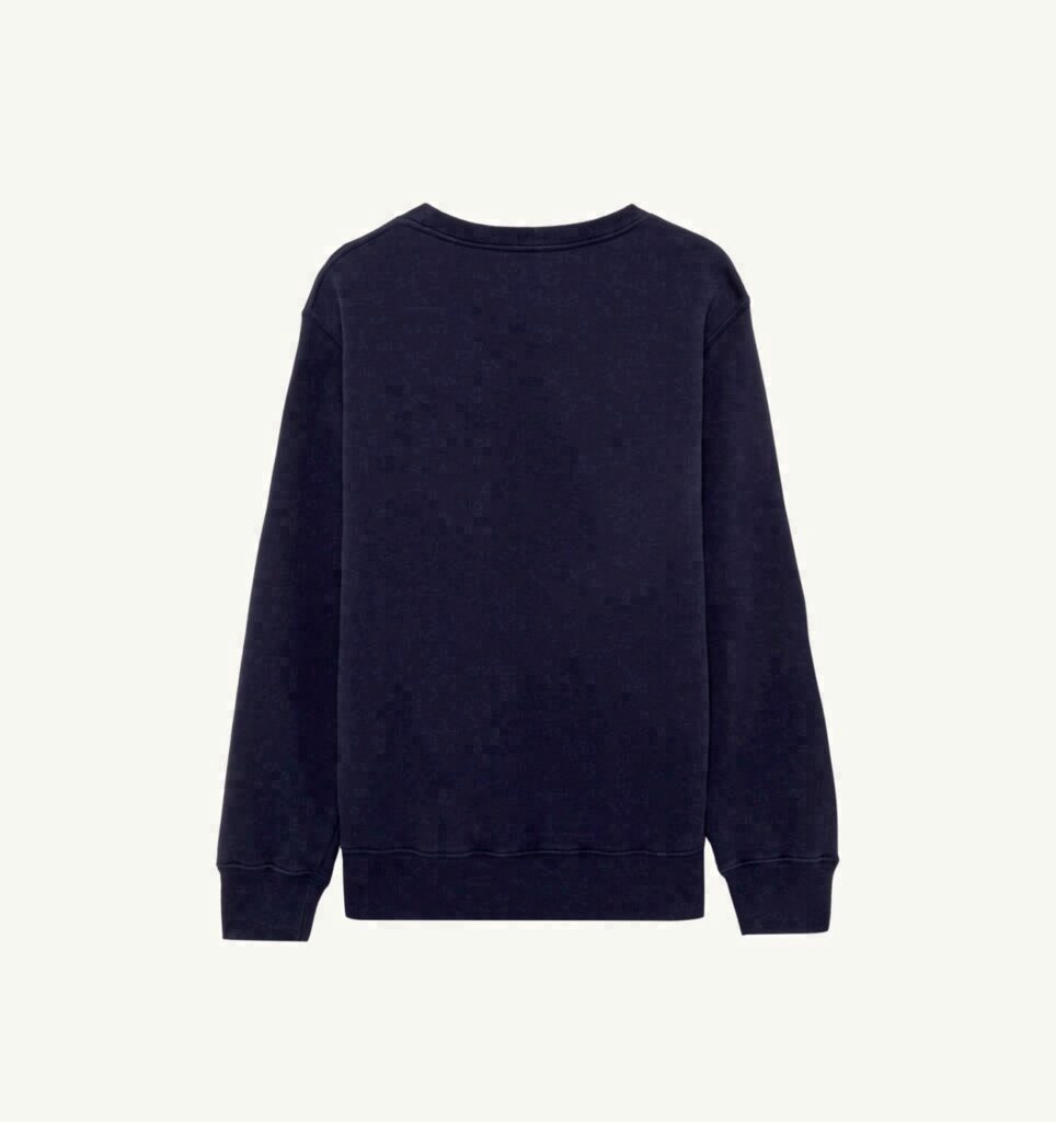 SWEAT À COL ROND EN COTON AVEC LOGO BRODÉ POUR FEMME