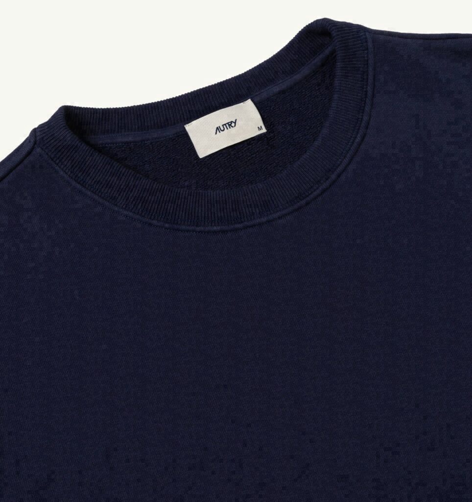 SWEAT À COL ROND EN COTON AVEC LOGO BRODÉ POUR FEMME