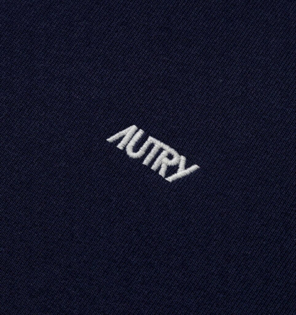 SWEAT À COL ROND EN COTON AVEC LOGO BRODÉ POUR FEMME