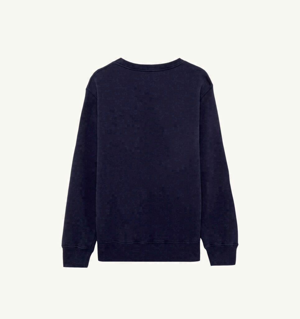 SWEAT À COL ROND EN COTON AVEC LOGO BRODÉ POUR HOMME