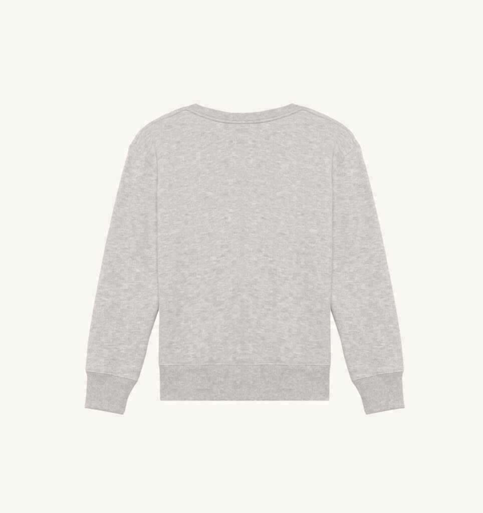 SWEAT À COL ROND EN COTON AVEC LOGO BRODÉ POUR HOMME