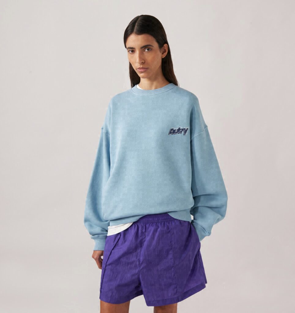 SWEAT EN COTON DOUBLE LOGO UNISEX