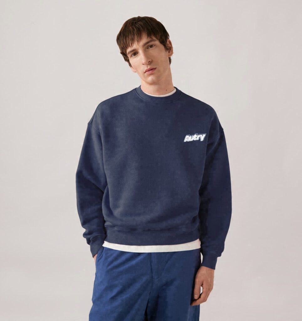 SWEAT EN COTON DOUBLE LOGO UNISEX