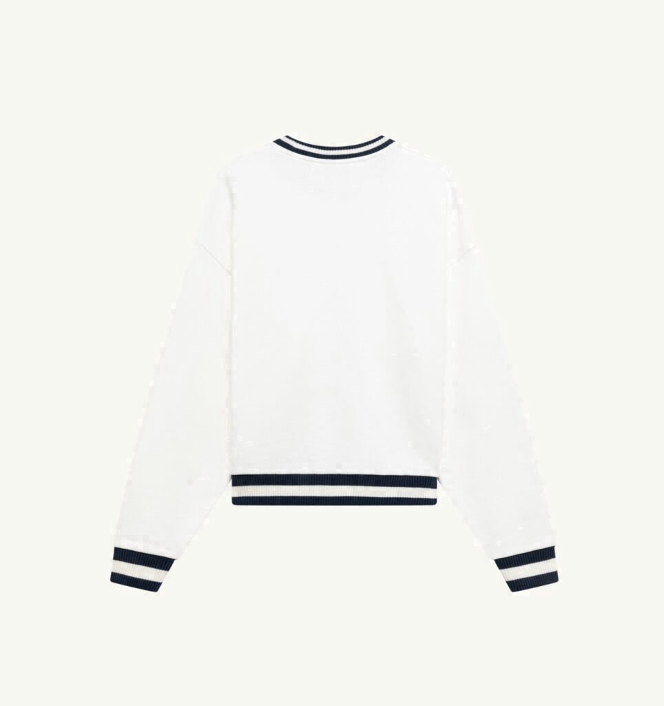 SWEAT EN COTON AVEC LOGO PERLE FEMME