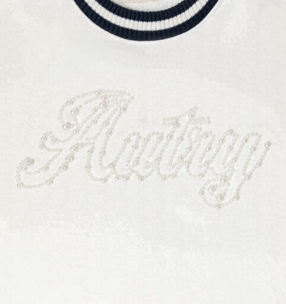 SWEAT EN COTON AVEC LOGO PERLE FEMME