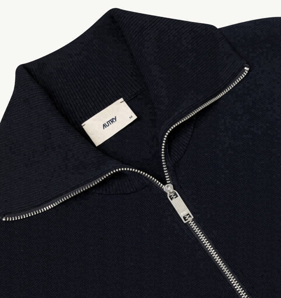 VESTE À FERMETURE ÉCLAIR EN MAILLE DE VISCOSE FEMME