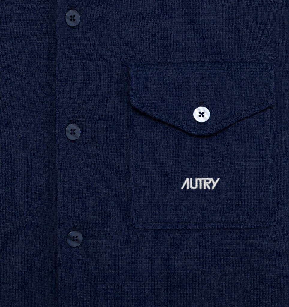 VESTE CHEMISE EN VISCOSE TRICOTÉE HOMME
