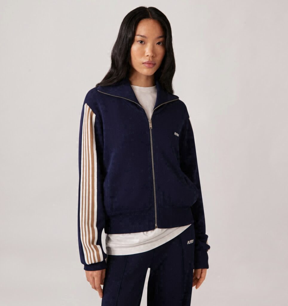 VESTE ZIPPÉE TENNIS EN MAILLE DE VISCOSE FEMME