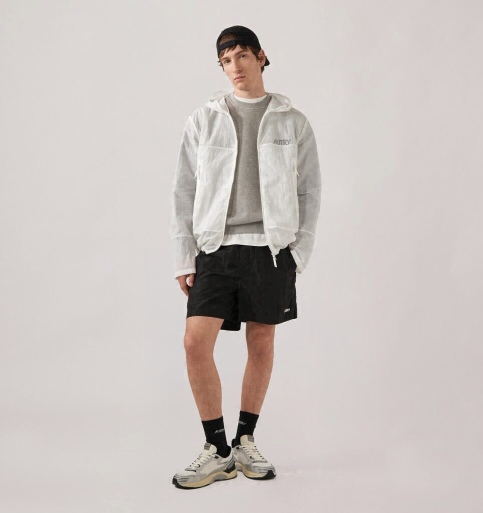 VESTE RIPSTOP À FERMETURE ÉCLAIR INTÉGRALE UNISEX