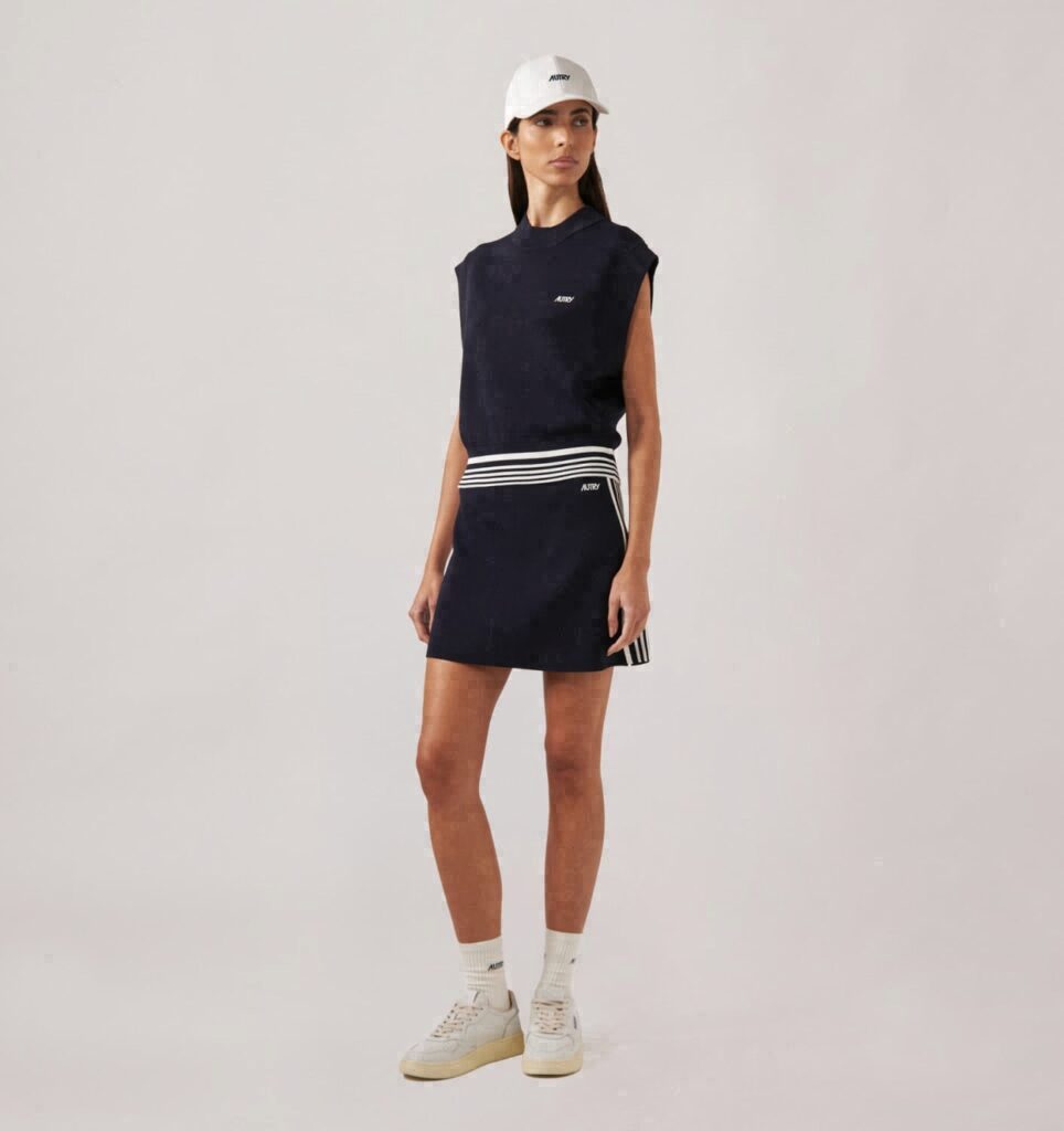 JUPE EN MAILLE DE VISCOSE FEMME