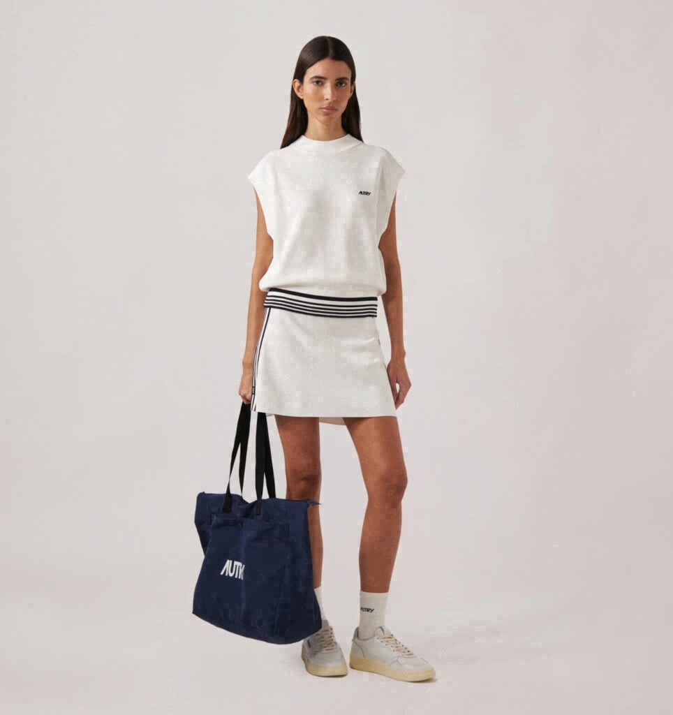 JUPE EN MAILLE DE VISCOSE FEMME