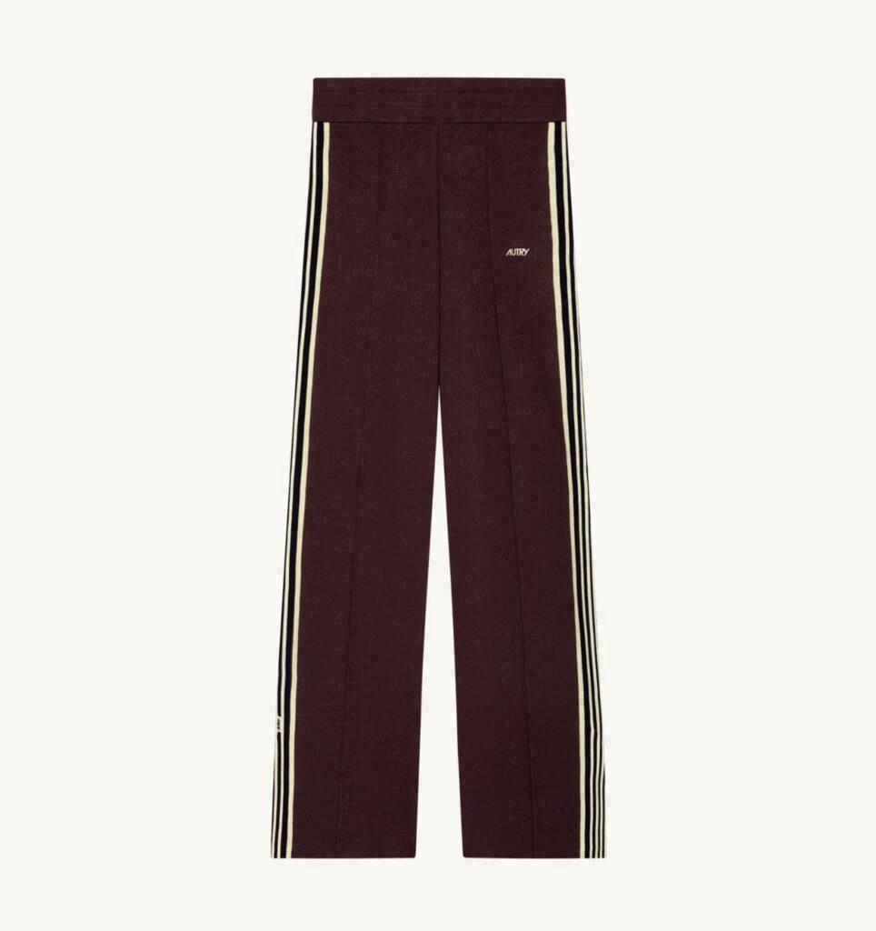 PANTALON DE JOGGING EN VISCOSE TRICOTÉE FEMME