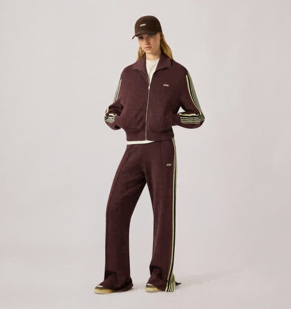 PANTALON DE JOGGING EN VISCOSE TRICOTÉE FEMME