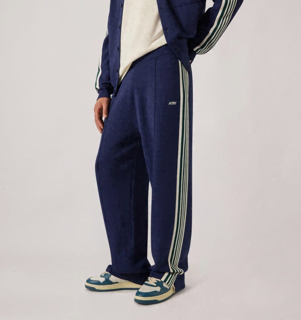 PANTALON DE JOGGING EN VISCOSE TRICOTÉE HOMME