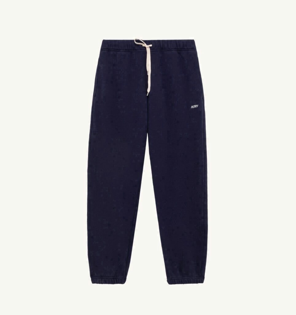 PANTALON EN COTON AVEC LOGO BRODÉ FEMME