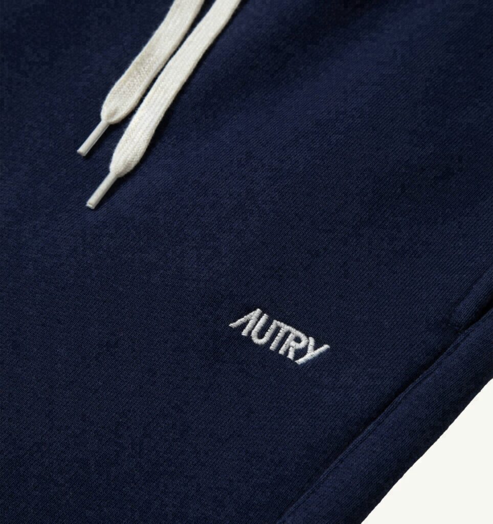 PANTALON EN COTON AVEC LOGO BRODÉ FEMME