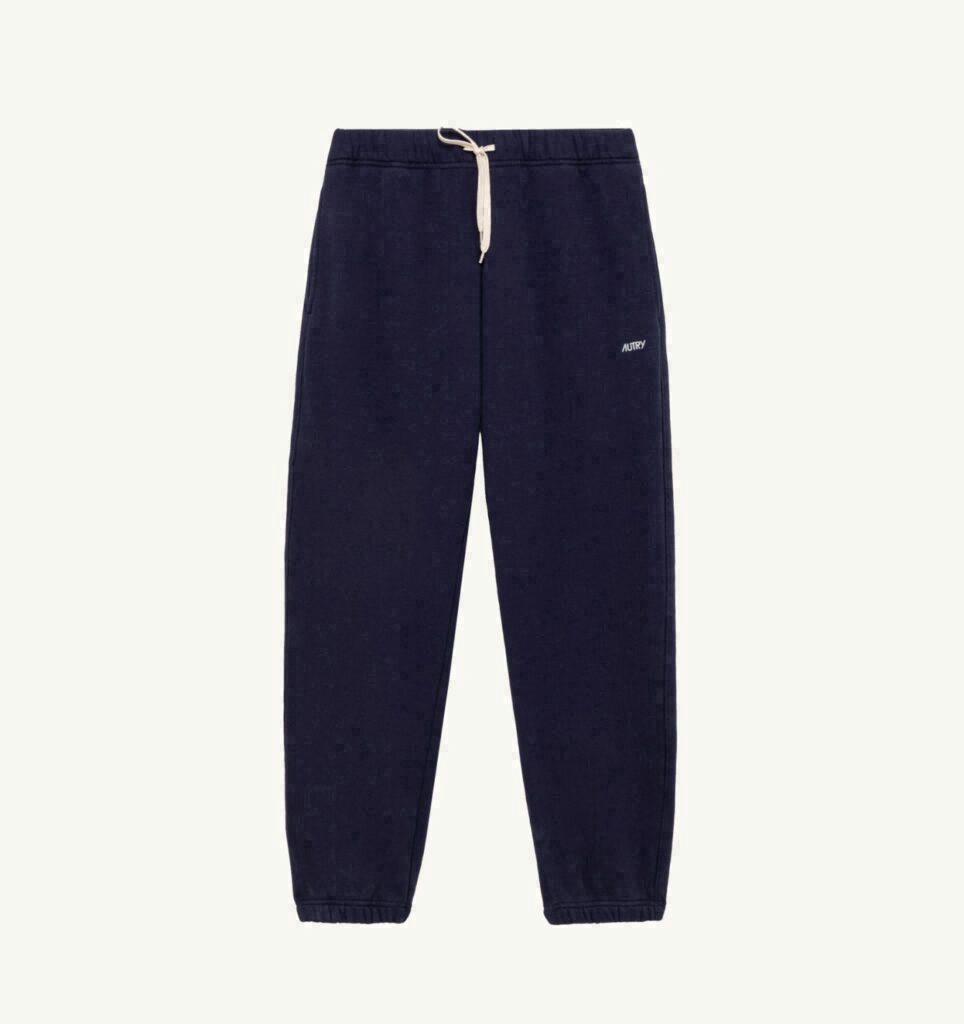 PANTALON EN COTON AVEC LOGO BRODÉ HOMME