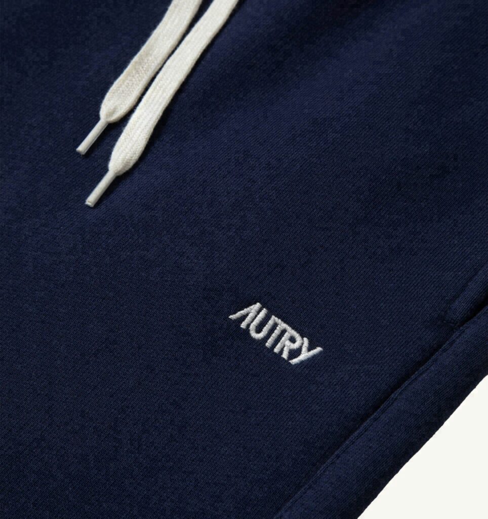 PANTALON EN COTON AVEC LOGO BRODÉ HOMME