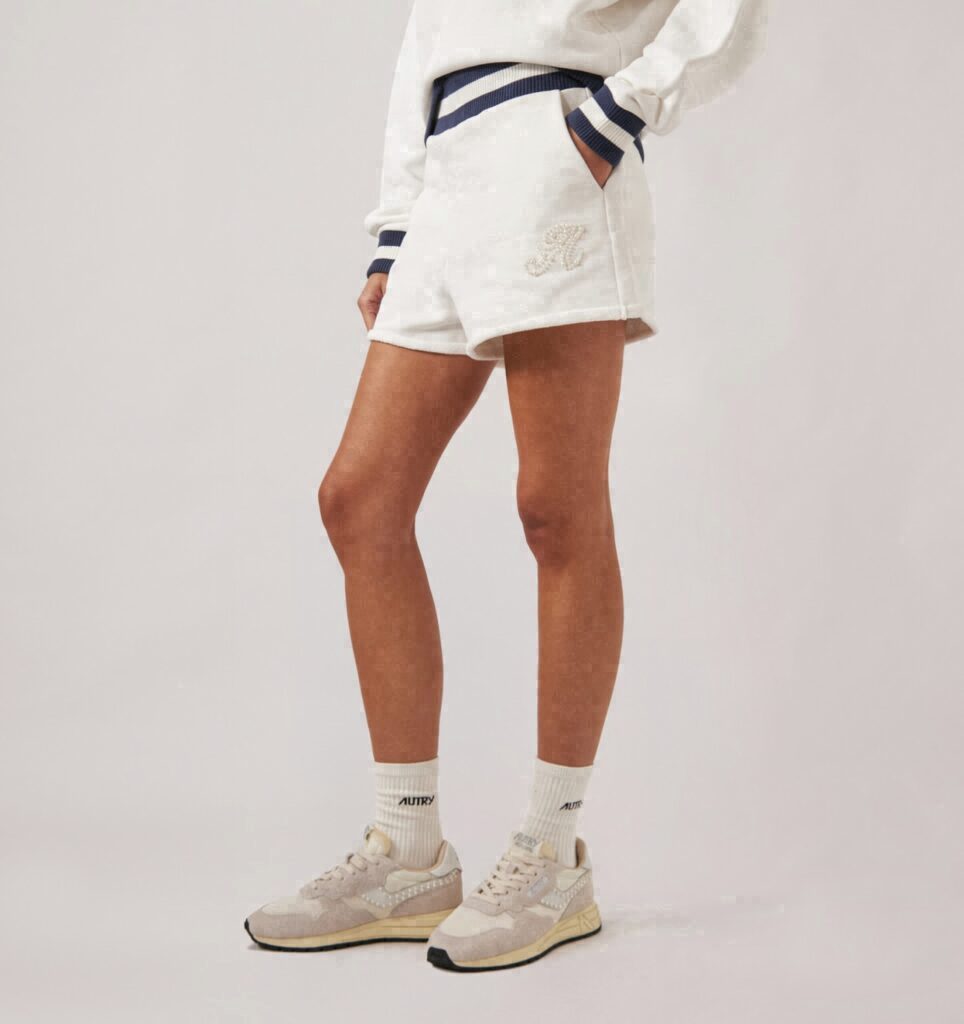 SHORTS AVEC LOGO PERLE FEMME