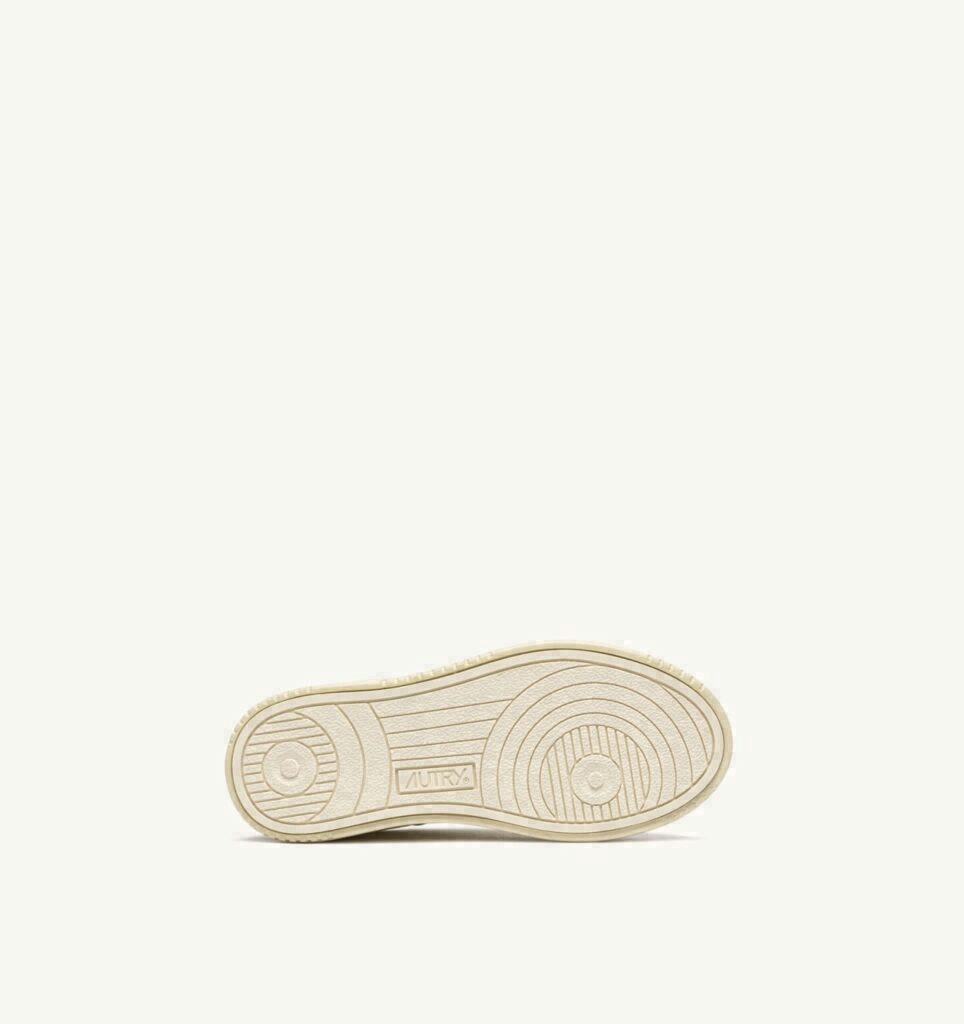 DALLAS KIDS LOW EN CUIR MARSHMALLOW ET GRAY GREEN