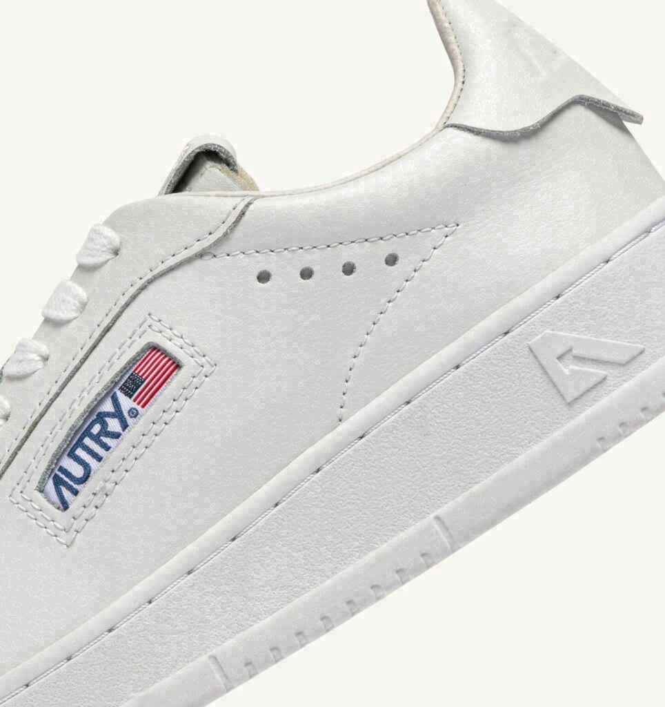 DALLAS LOW EN CUIR BLANC