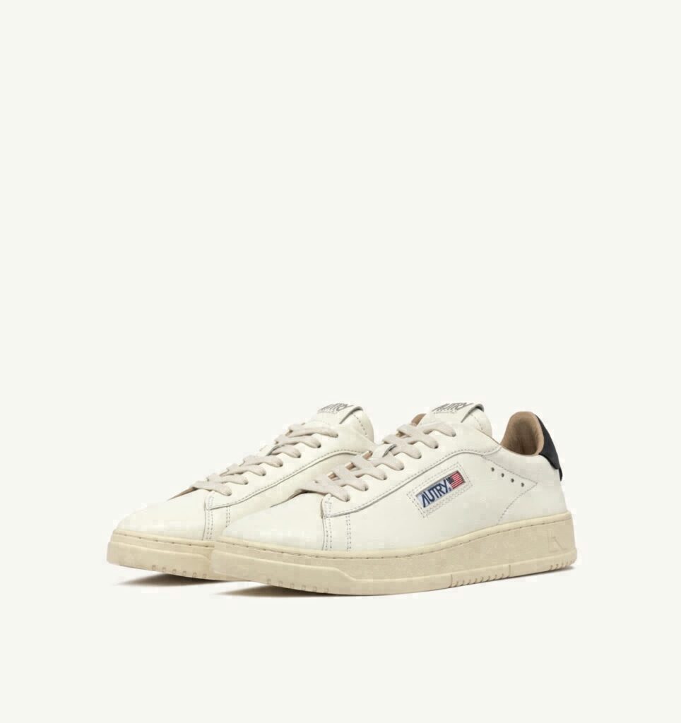 DALLAS LOW EN CUIR BLANC ET SPACE