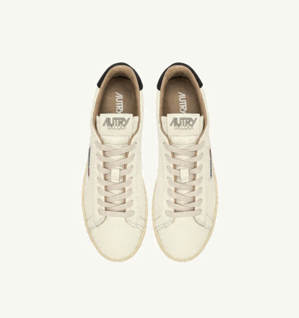 DALLAS LOW EN CUIR BLANC ET SPACE