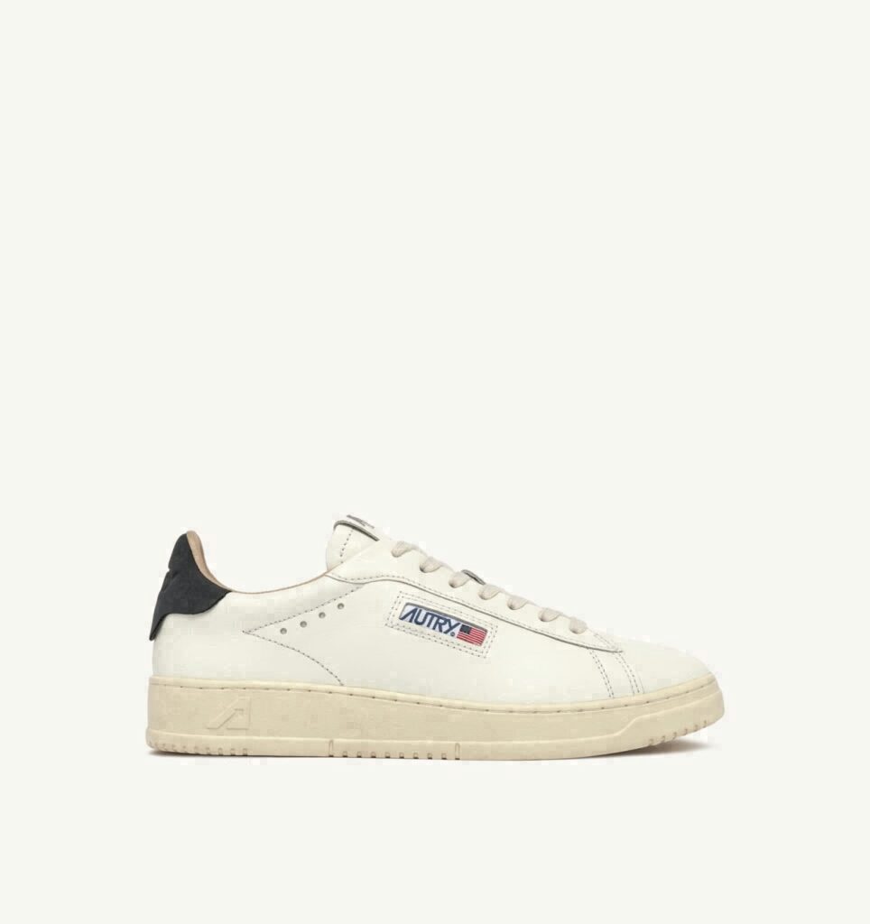 DALLAS LOW EN CUIR BLANC ET SPACE