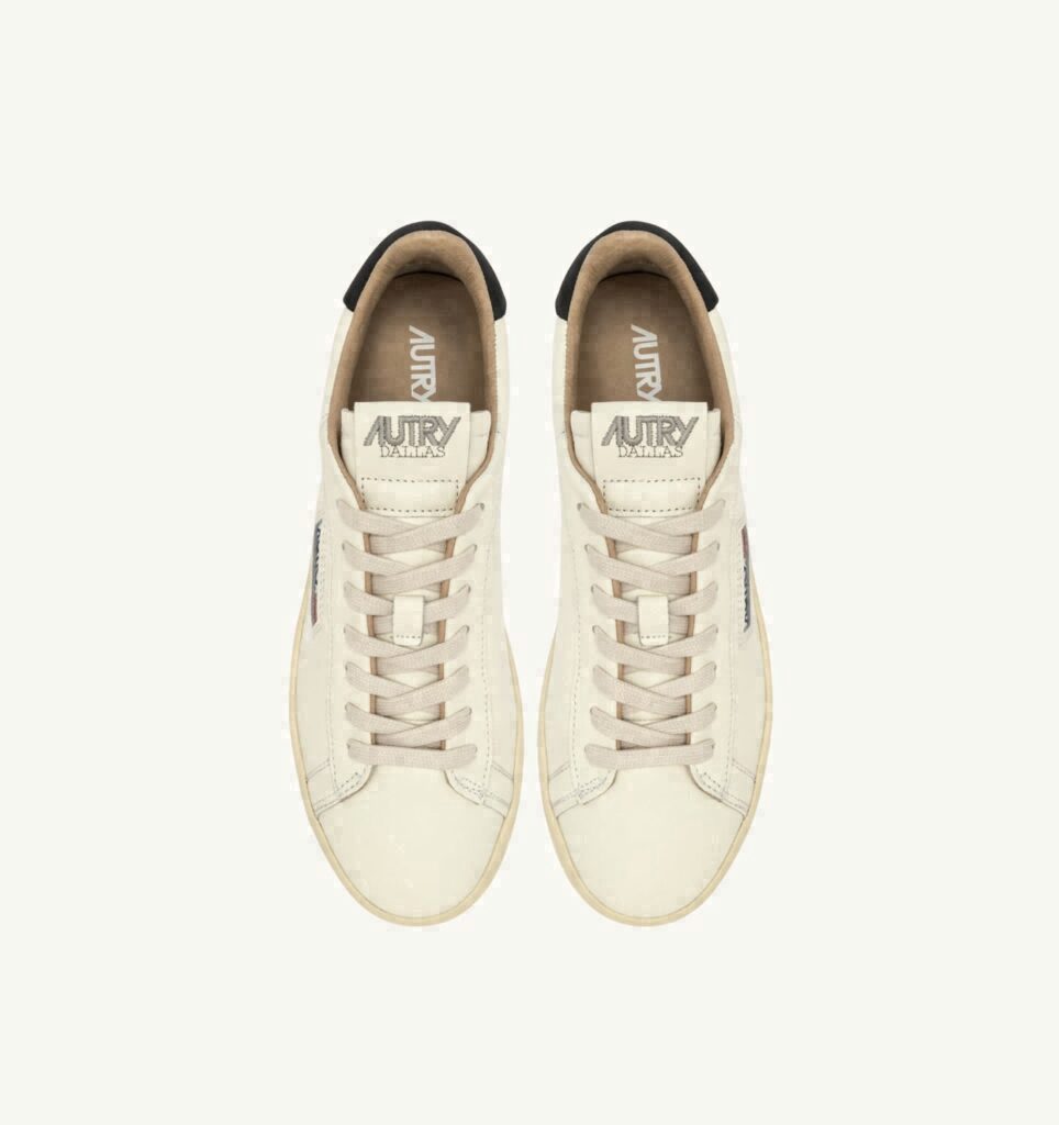 DALLAS LOW EN CUIR BLANC ET SPACE