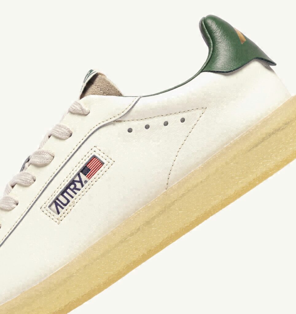 DALLAS LOW EN CUIR ET DAIM MARSHMALLOW COMFREY ET SAND