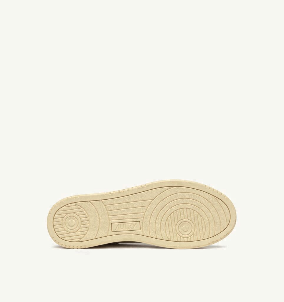 DALLAS LOW EN CUIR MARSHMALLOW ET BROWN SUGAR