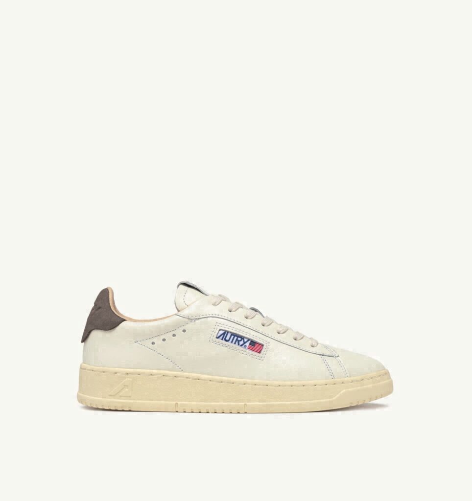 DALLAS LOW EN CUIR MARSHMALLOW ET MOREL