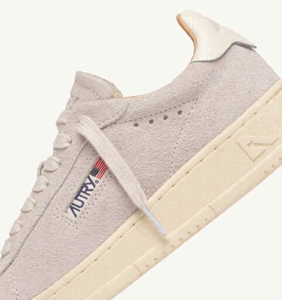 DALLAS LOW EN DAIM BLANC