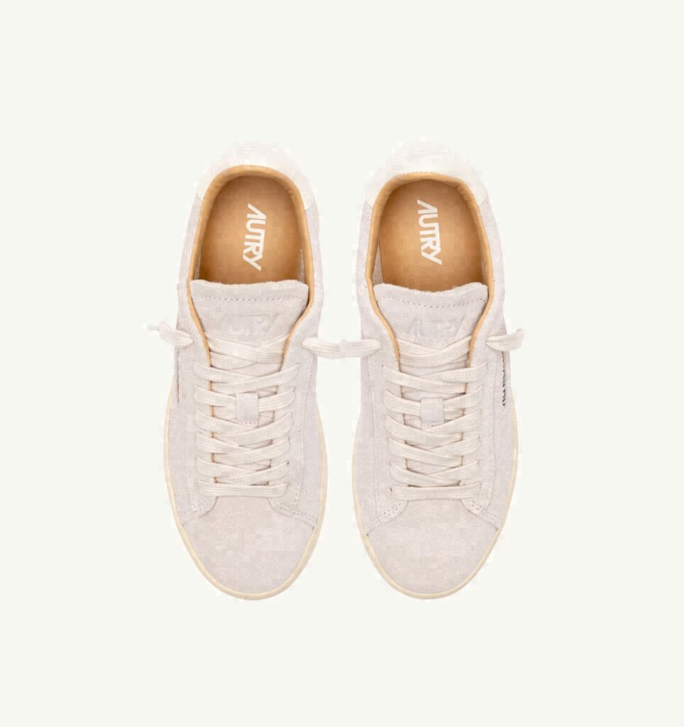 DALLAS LOW EN DAIM BLANC