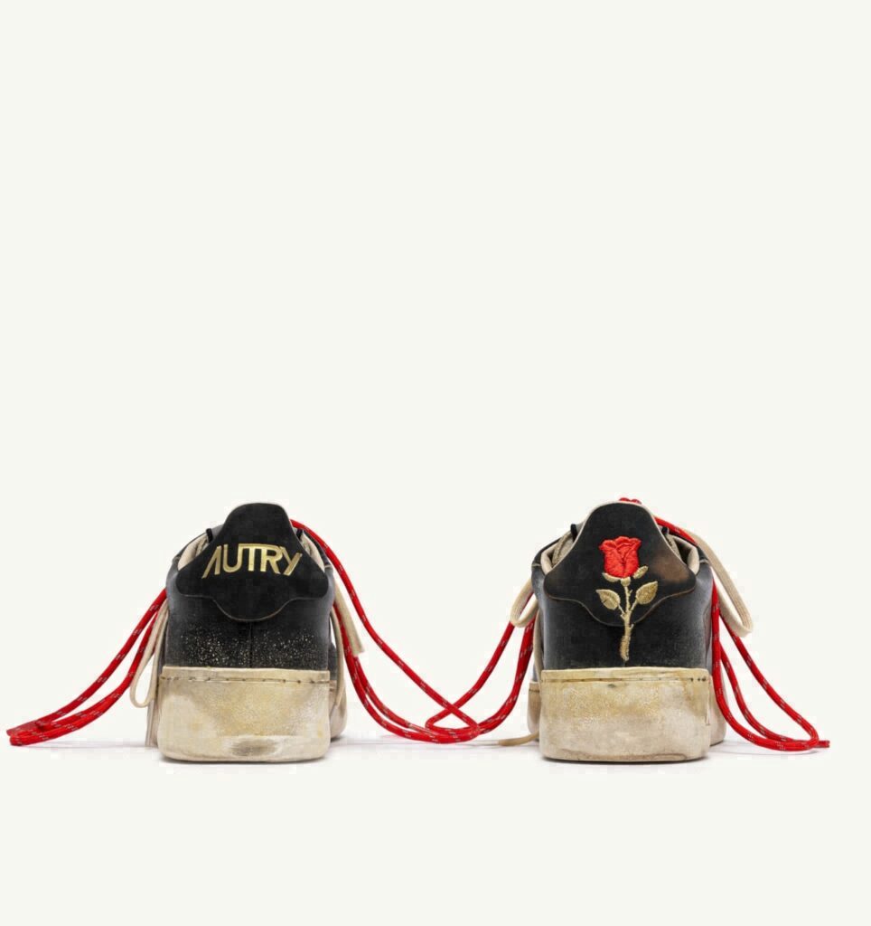 DALLAS LOW SUPER VINTAGE EN CUIR NOIR