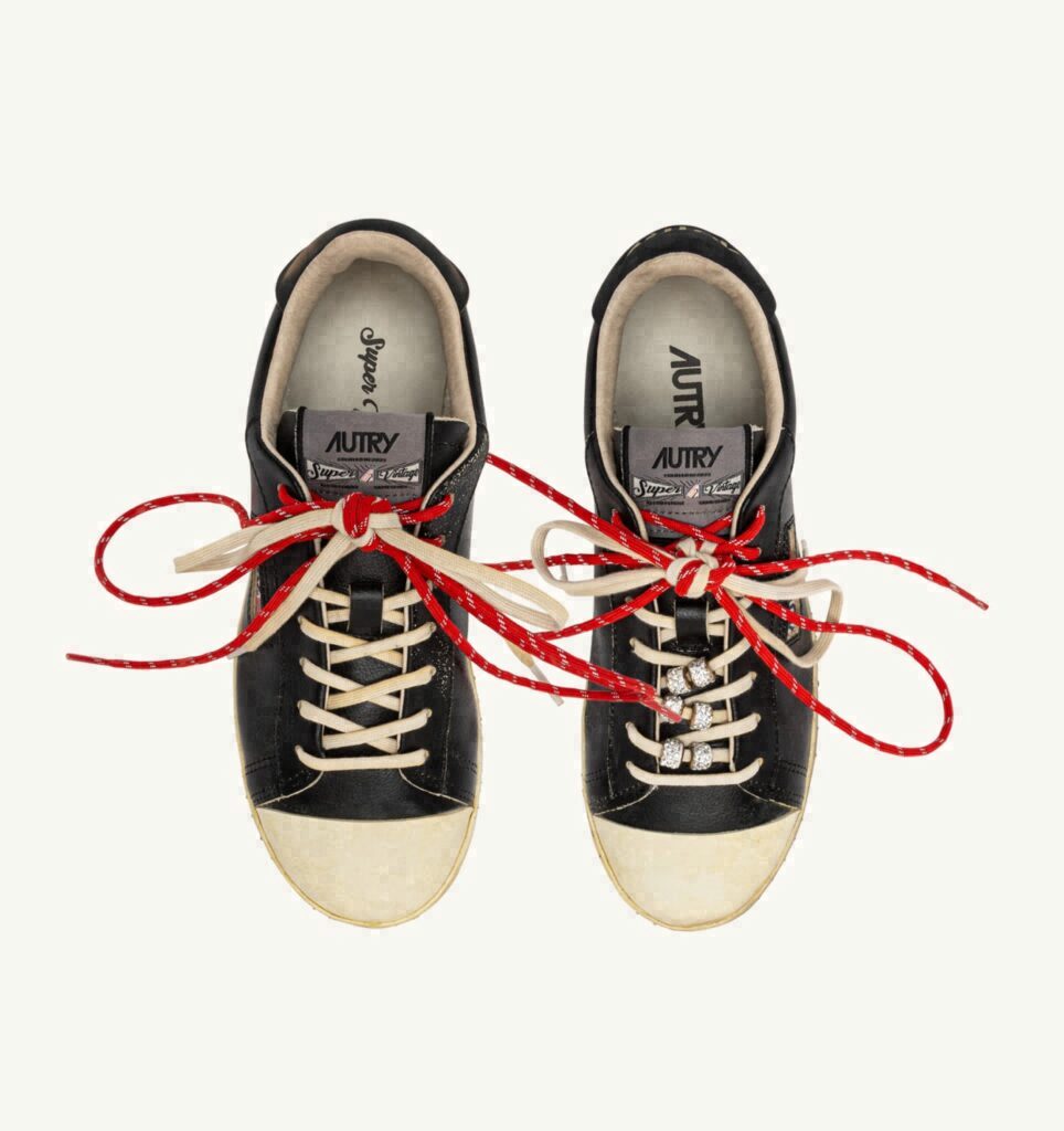 DALLAS LOW SUPER VINTAGE EN CUIR NOIR