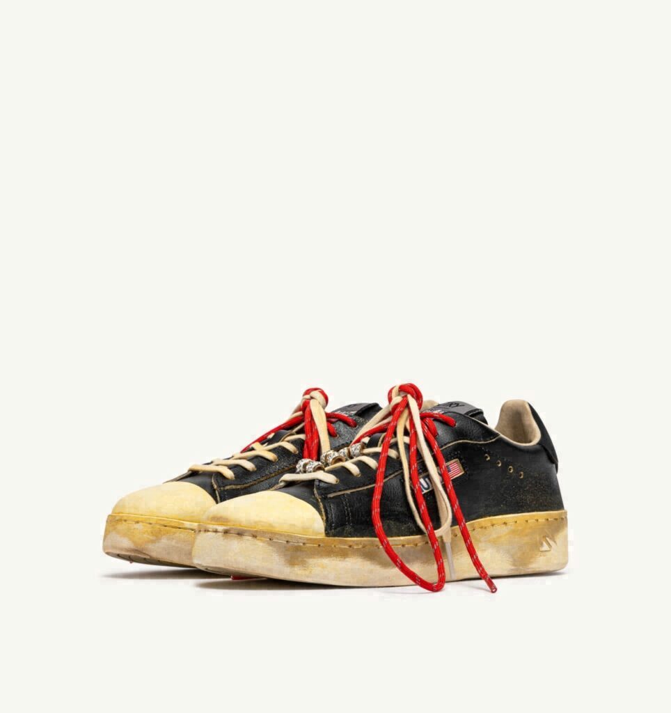 DALLAS LOW SUPER VINTAGE EN CUIR NOIR