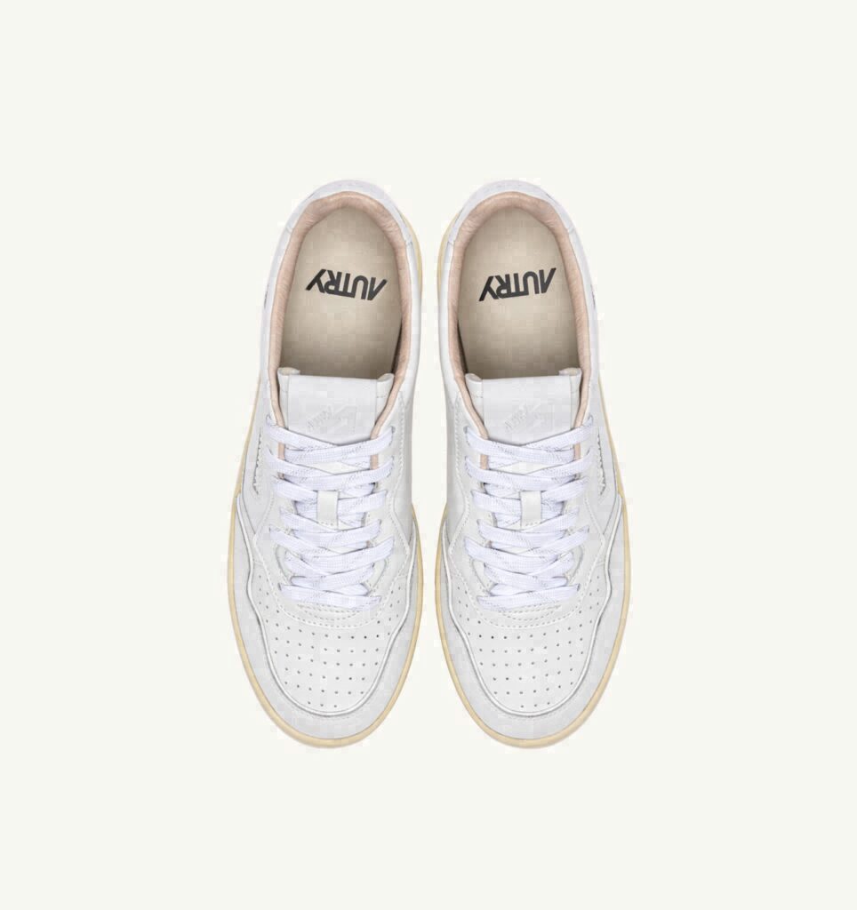 GOLF LOW EN CUIR BLANC