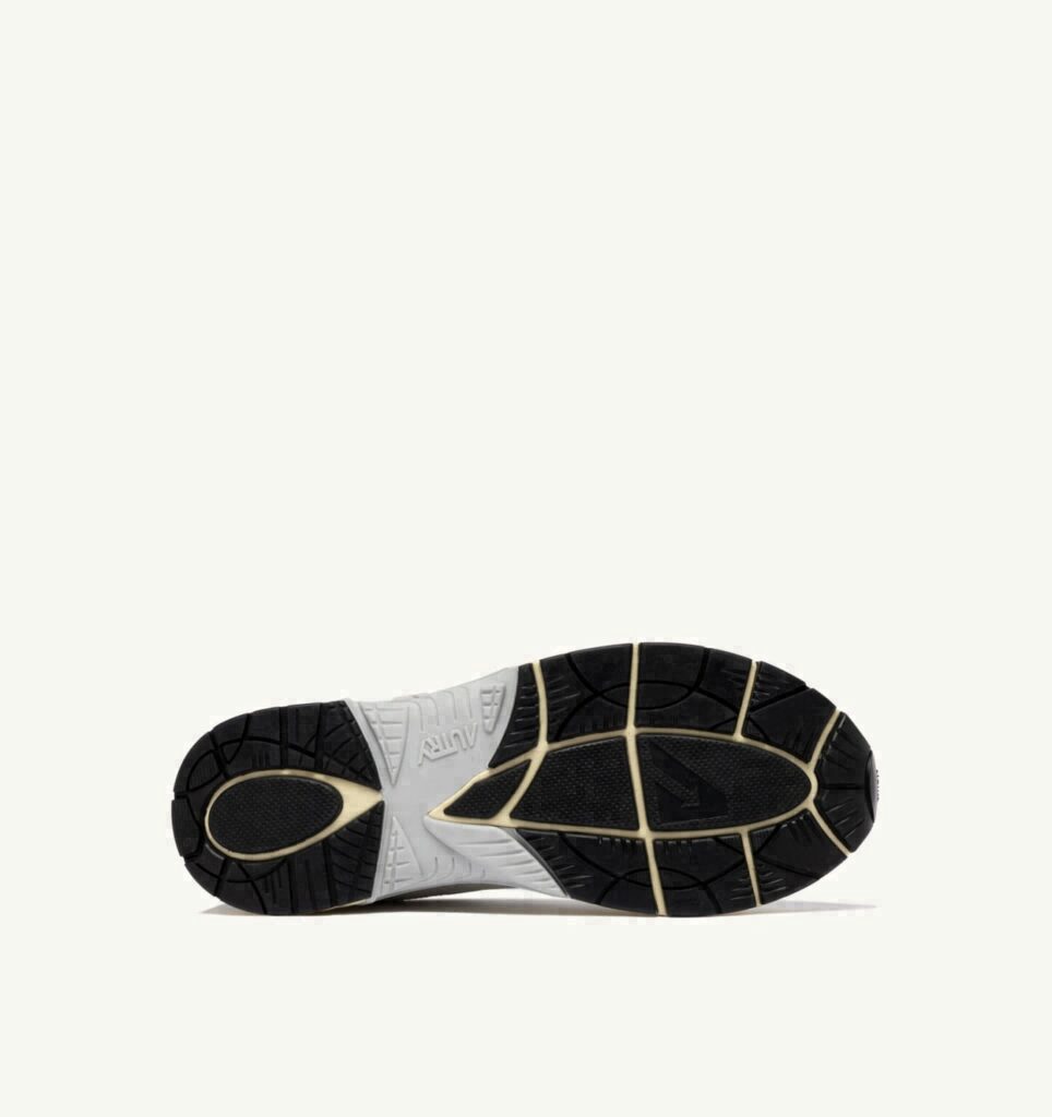 HYPERWAY EN MESH ET CUIR BLANC ET GRIS