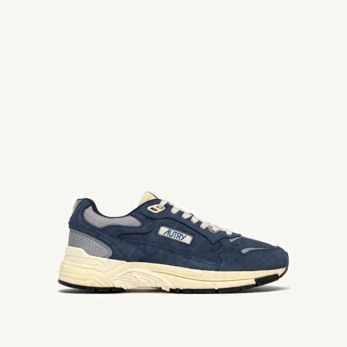 HYPERWAY IN DENIM AND SILVER MESH AND SUEDE