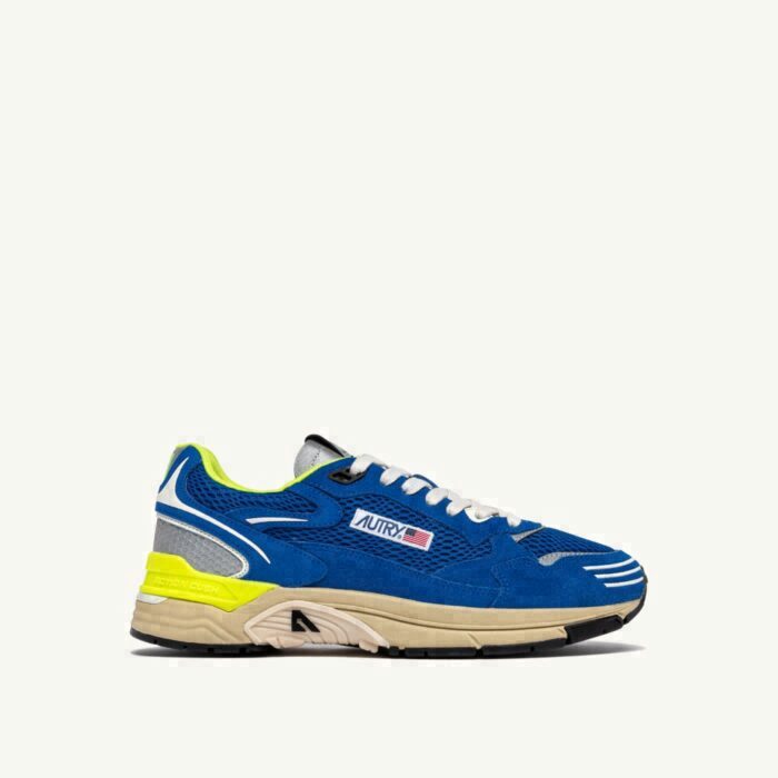 HYPERWAY IN PRINCESS BLUE AND VANILLA ICE MESH AND SUEDE