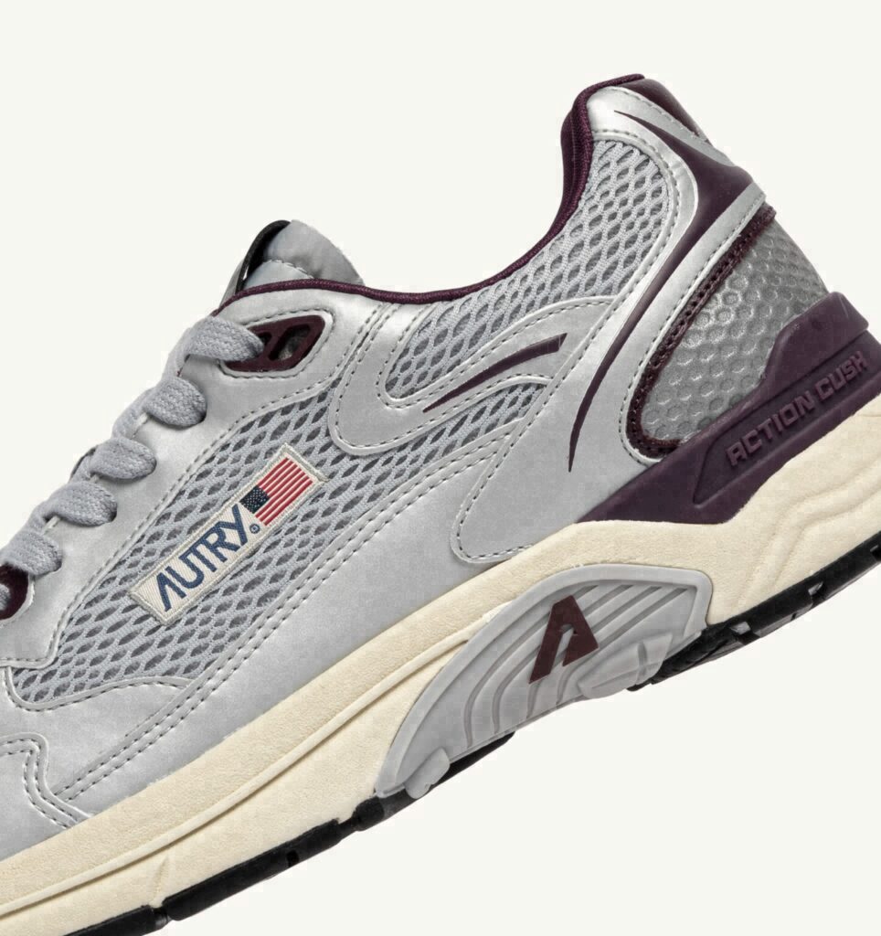HYPERWAY EN CUIR SYNTHÉTIQUE ET MESH ARGENT HARBOR MIST ET FIG