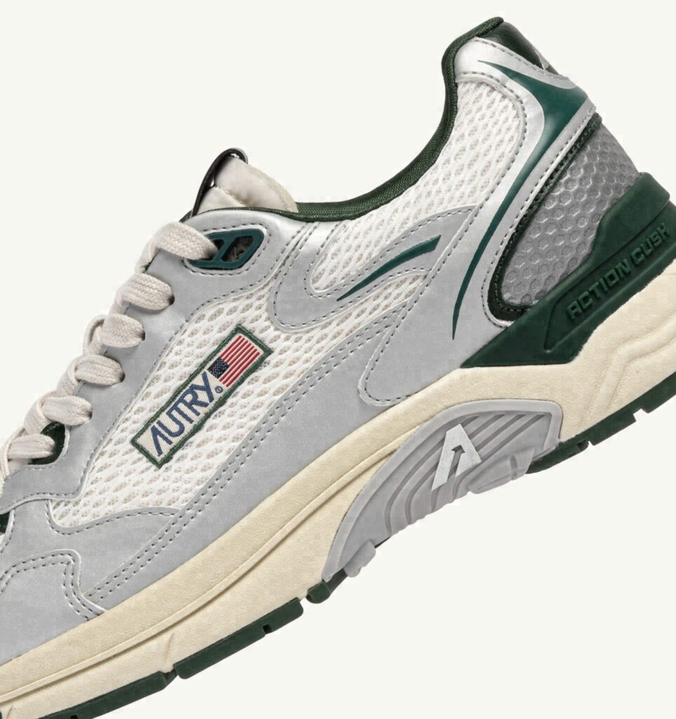 HYPERWAY EN CUIR SYNTHÉTIQUE ET MESH ARGENT WHISPER WHITE ET MOUNTAIN