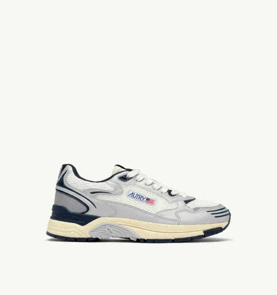 HYPERWAY EN CUIR SYNTHÉTIQUE ET MESH BLANC ARGENT ET SPACE