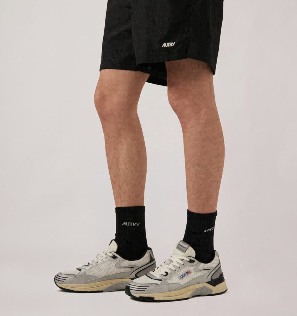 HYPERWAY EN CUIR SYNTHÉTIQUE ET MESH BLANC ARGENT ET SPACE