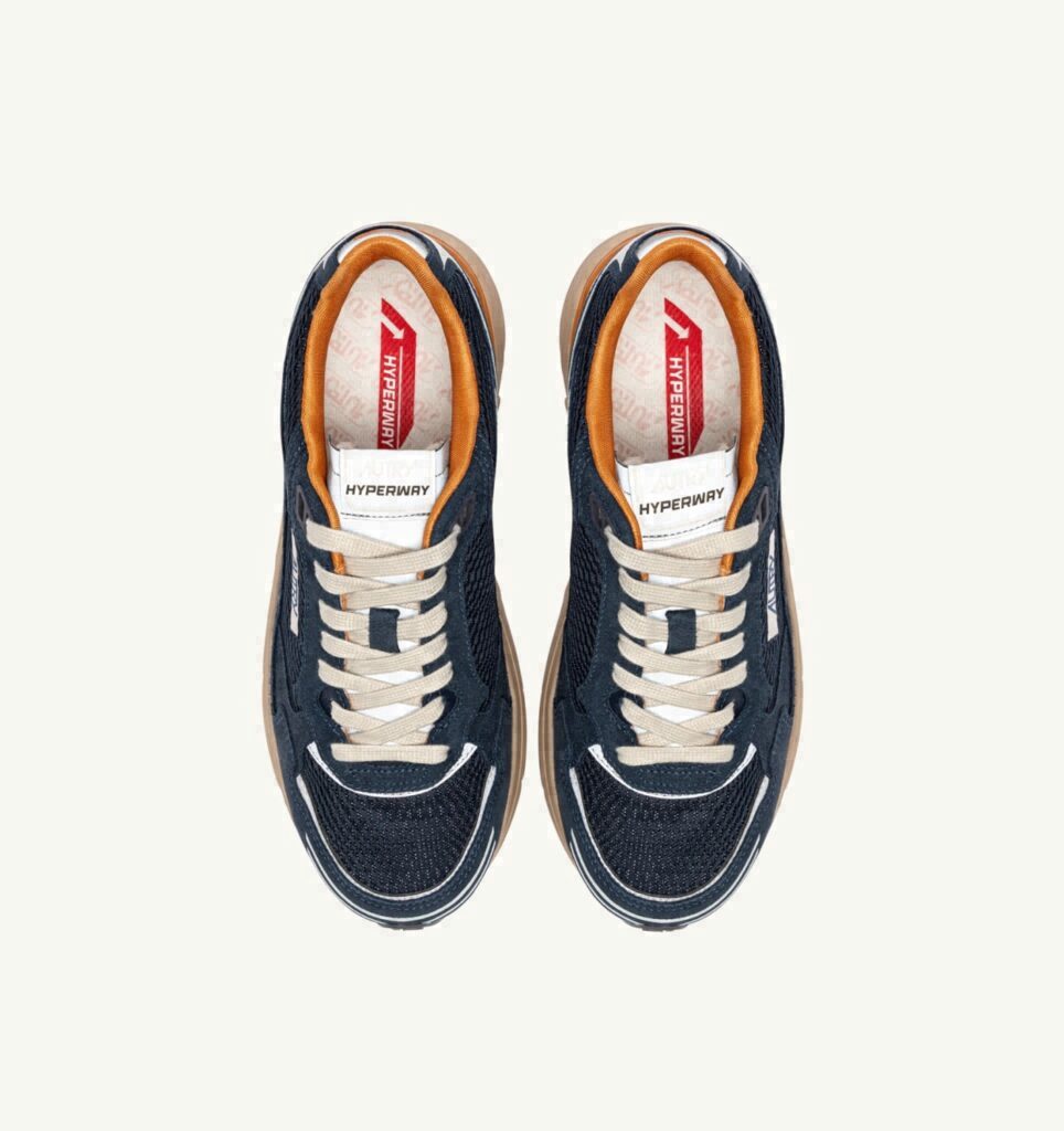 HYPERWAY EN DAIM ET MESH MIDNIGHT ET TOMATO CREAM