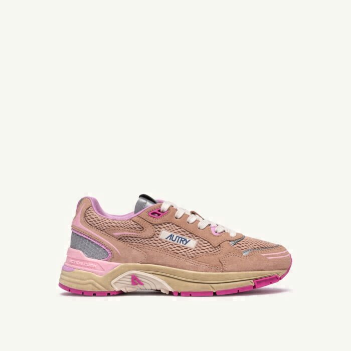 HYPERWAY IN PHARD PINK AND DOLPHIN SUEDE AND MESH
