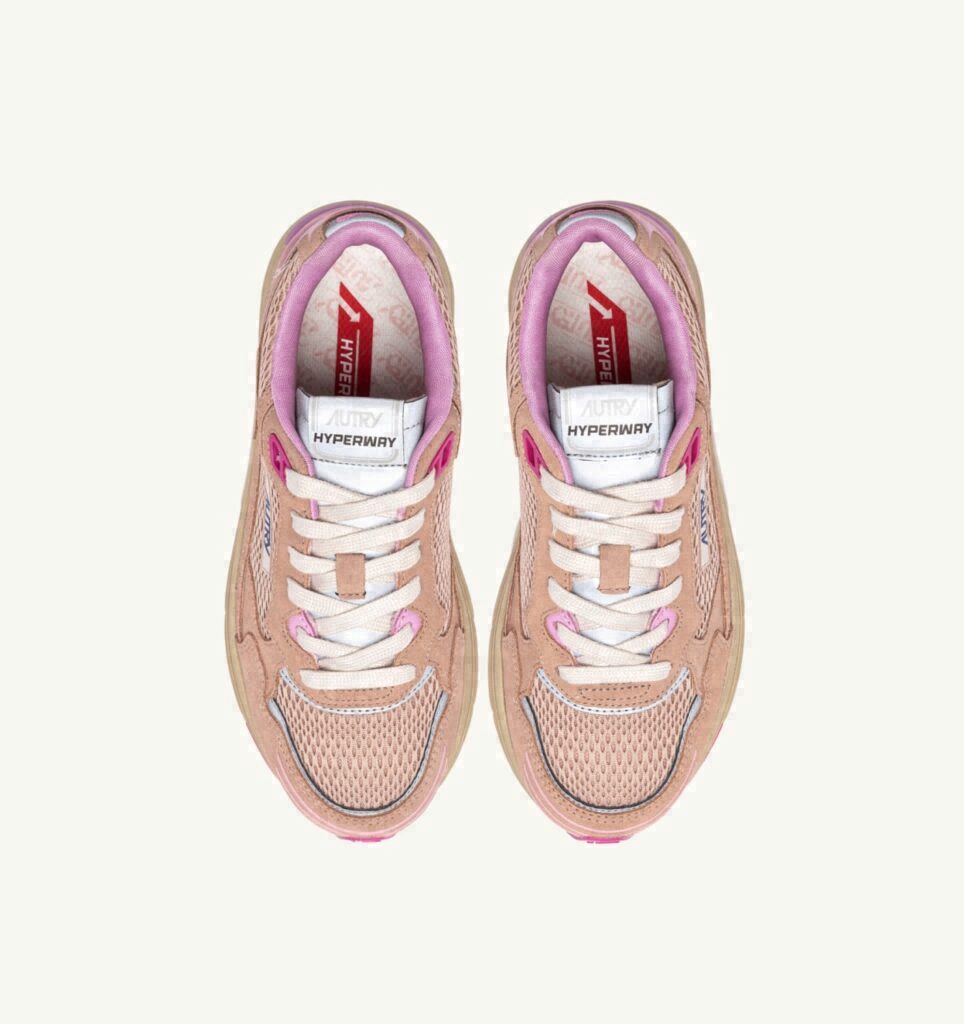 HYPERWAY EN DAIM ET MESH PHARD PINK ET DOLPHIN
