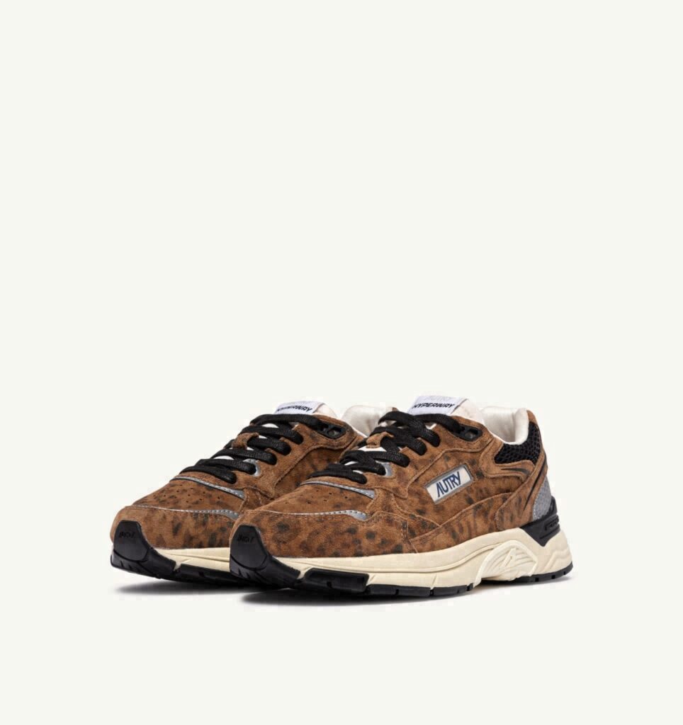 HYPERWAY EN DAIM SAND EVY LÉOPARD ET NOIR