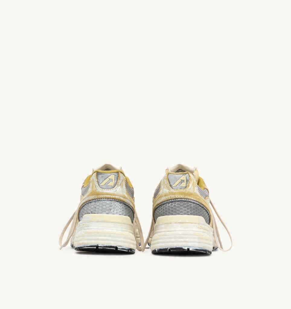 HYPERWAY SUPER VINTAGE EN DAIM JAUNE ET ARGENT